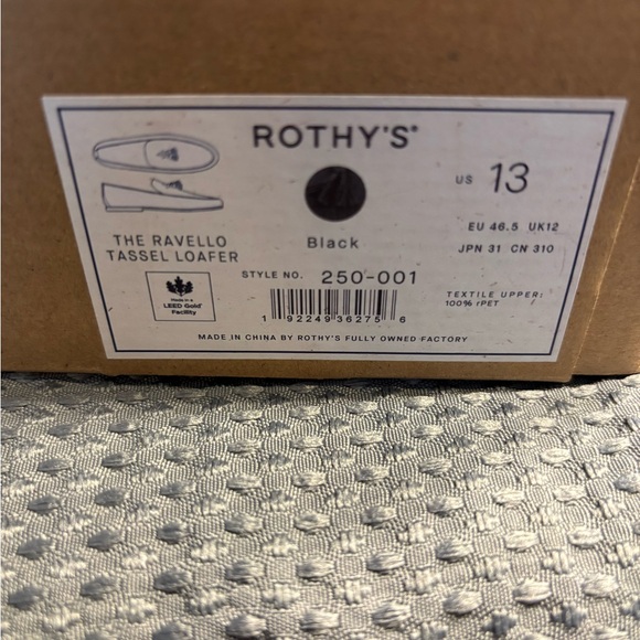 Rothy's Men's Black Slip-On Loafers - Picture 5 of 5